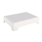 HBTower Step Stool, Mobility Step Stool for Adults & Seniors, Non-Slip Step Platform Indoor and Outdoor, Portable Step Riser, Safety Step for Car, Bedside, Office, Shower, Stairs, White