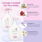 Night Time Baby Routine Wash + Lotion Bundle - Gentle Calming Bath & Body Cleanser + Lightweight Moisturizing, No Yucky Stuff & Harsh Ingredients,13 fl oz + 10 fl oz (2 Variety-Pack)