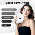 Yahi Red Light Therapy Mask for Face, 7-1 Colors LED Facial Skin Care Mask, Led Face Mask Light Therapy
