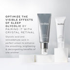 Medik8 Sleep Glycolic - Exfoliating Glycolic Acid At Home Face Peel - Overnight AHA Anti-Aging Skin Treatment - Glycerin and Korean Clover - 1.0 oz