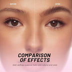 2 Pack Curved Eyebrow Pen, 2 in 1 Dual Ended Microblading Eyebrow Pencils for Women, Waterproof and Last All Day 4 Tip Brow Pencil with Precise Tip for Natural and Hair Like Brows (Natural Black)