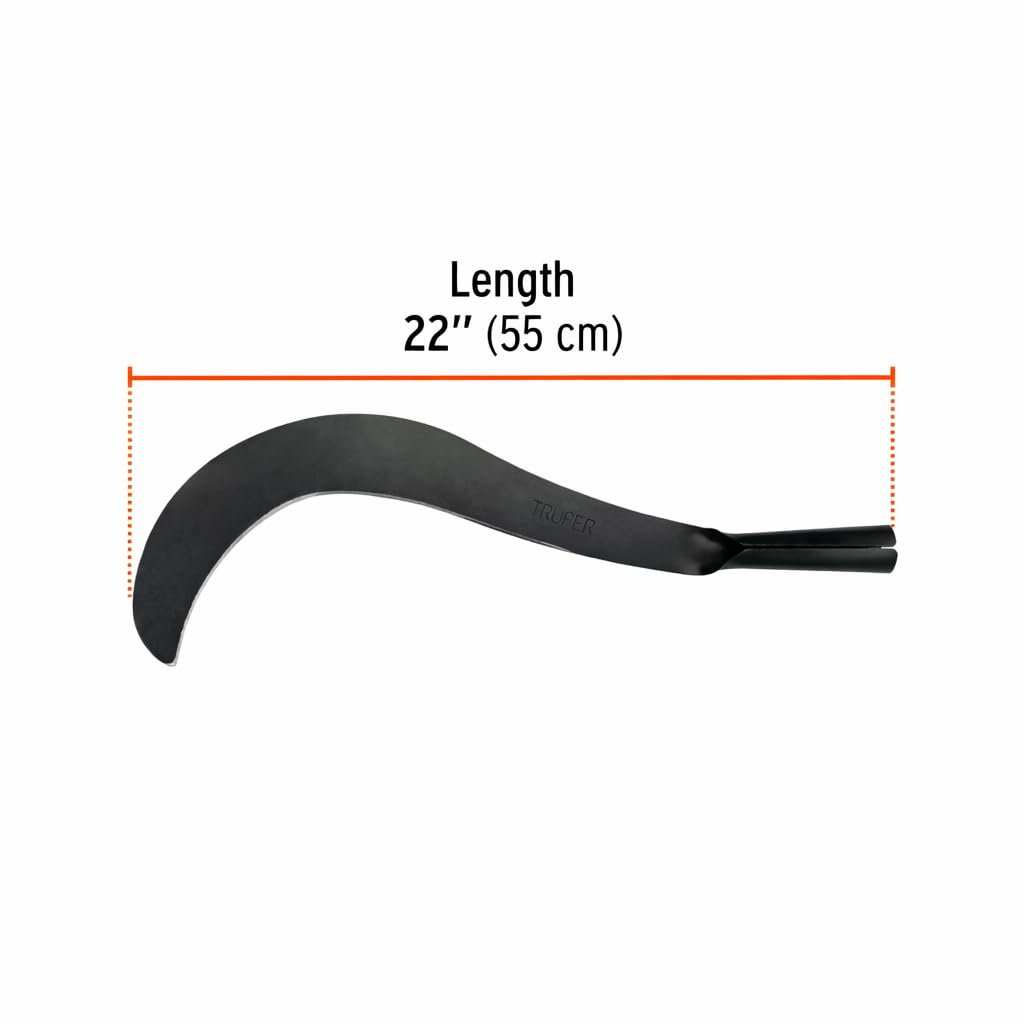 Truper Agricultural Machete, Soil Work Cultivation Replacement Head, 22-Inch (55 cm) Length, Steel Blade, No Handle Included (Model CZN-22/15859)