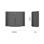 Bertreno Commercial Paper Towel Dispenser Wall Mount Paper Towel Holder Large Capacity C Fold Hand Towel Dispenser Bathroom Tissue Dispenser (Black)