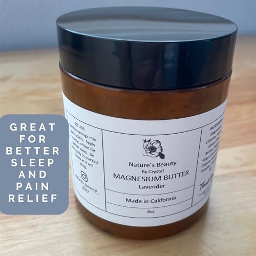 8oz ORGANIC LAVENDER MAGNESIUM LOTION | Handmade | All Natural | Vegan | Cruelty-Free | U.S. Made 8oz