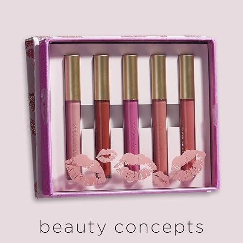 Beauty Concepts Lip Gloss Collection – Shimmering, Glossy Lip Makeup Set for a Radiant Finish, Pretty Pink