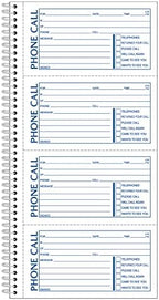 Adams® Phone Message Books, 11" x 5 1/4", 100 Pages, White/Canary Yellow, Pack Of 2