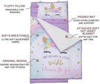Extra Large Toddler Nap mat by Cokouchyi, Toddler Sleeping Bag with Removable Pillow, Measures 53 x 21 x 1.5 Inches, Sleeping Mat, Ideal for Daycare and Preschool Kindergarten