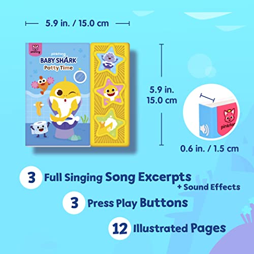 Pinkfong Baby Shark Potty Time Sound Book | Interactive Potty Training Storybook | Educational Learning Book for Preschoolers and Toddlers 1-3