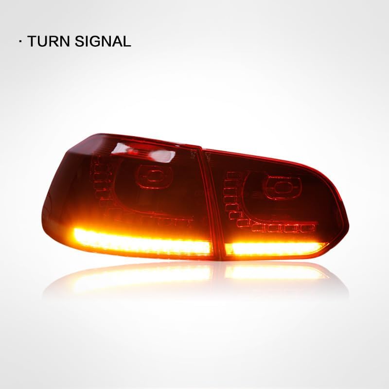 OQHAIR Dynamic Tail Light Assembly tail light modification Car Led Tail Light Assembly Sequential Turning Signal Waterproof IP67 For VW For Golf Mk6 2008-2013