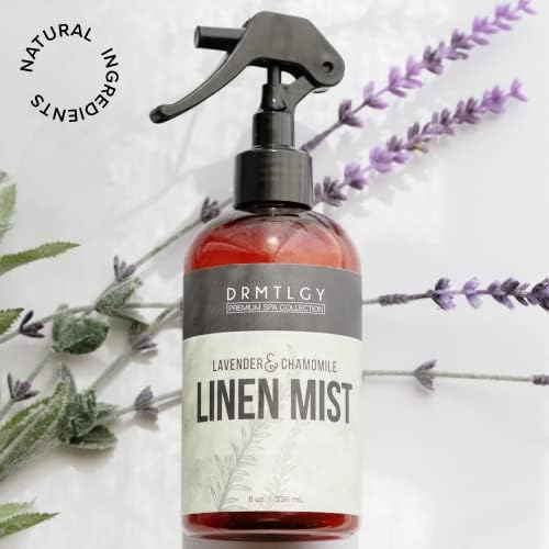 DRMTLGY Natural Linen and Room Spray Set - Pillow Spray, Linen Mist, & Fabric Spray 2 Pack - Lavender Chamomile & Green Tea