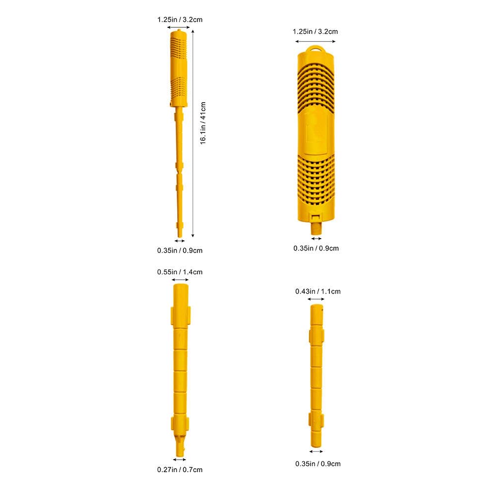 OBMAO Spa in-Filter Mineral Sticks Parts for Hot Tub Filter Cartridge with 4 Months Lifetime Universal for Pool&Hot Tub to Keep Water Clear(Yellow,4PCS)