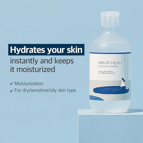 ROUND LAB Birch Juice Moisturizing Toner 300ml / Vita Hyaluronic Acid, Alcohol-Free, Fragrance & Essential oil-Free Hydrating Toner