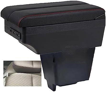 OQHAIR Armrest Box Armrest Box Retrofit Parts Center Console Special Storage Space Car Elbow Rest with USB Cup Holder For Suzuki Every