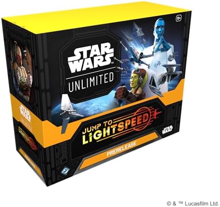 Asmodee Star Wars: Unlimited TCG Jump to Lightspeed PRERELEASE Box - Includes 6 Booster Packs, Ages 12+, 2+ Players, 20 Minute Playtime