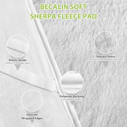 Massage Table Warmer Heating Pad Professional SPA Massage Bed Warmer with Timer, 9 Heat Settings, Overheat Protection for Massage Bed & Spa, Thickened & Soft Fleece, 30" x 71"