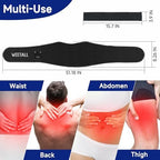 Cordless Red Light Therapy Belt: Portable Wireless Infrared Light Wrap Vibration Massage Belt with Heat for Back, Waist, Shoulder Pain Relief, Gifts for Women at Home