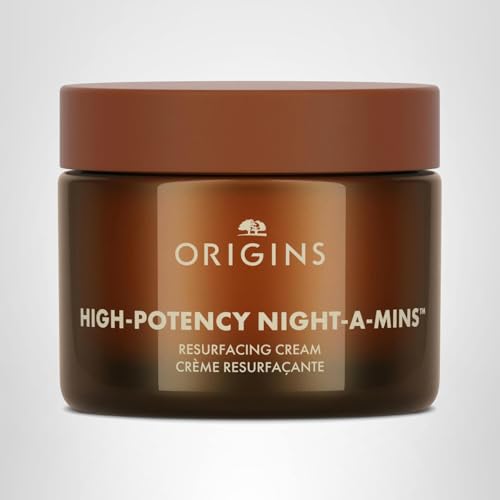 Origins High-Potency Night-A-Mins Resurfacing Face Moisturizer with Jojoba and Squalane | Night Cream, 1.7 Fl Oz