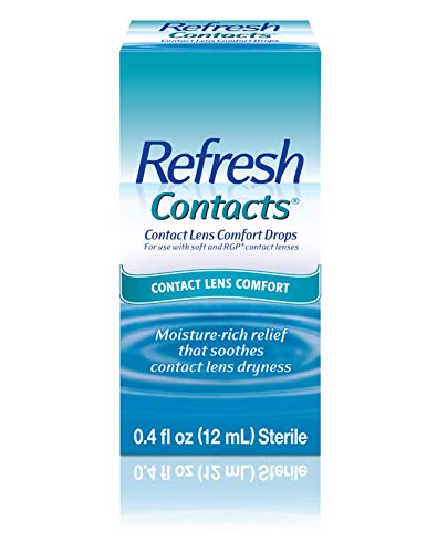 Refresh Contacts, Eye Drops, Contact Lens Comfort,Blue 0.4 Fl Oz Sterile