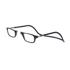 Clic Magnetic Reading Glasses for Men or Women, Computer Readers, Original (S-M, Black, 2.00 Magnification)