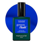 MANUCURIST • Green Flash LED Gel Nail Polish • Vegan • 12-Free, Plant-Based (55%) Gel Polish • Made in France • 0.5 fl oz (ULTRAMARINE)