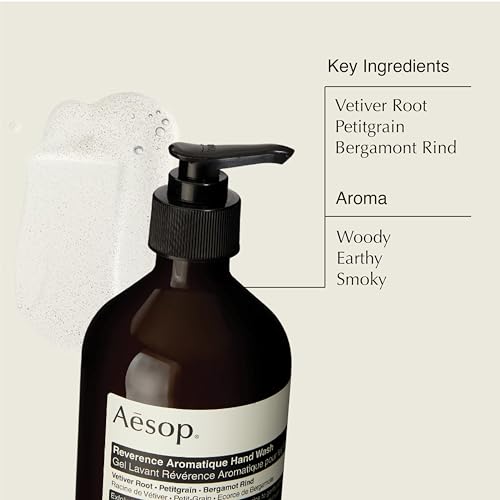 Aesop Reverence and Resurrection Aromatique Hand Wash Set | Gently Cleanses, Exfoliates, and Leaves Hands Smooth, Purified, and Refreshed | 16.9 Oz