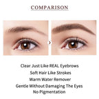 Waterproof Eyebrow Pen - Microblading Tattoo Brow Pencil, 24 Hours Long Lasting, Creates Natural Looking (Brunette - 2 PCS)