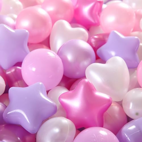 GOGOSO Ball Pits Balls for Toddlers Pack of 50 100 200 Plastics Shape Ball Non-Phthalate Non-BPA Non-Toxic 2.2-Inch Crush Proof Play Balls