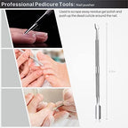 Toenail Clippers for Seniors Thick Toenails, Toe Nail Clippers Adult Thick Nails Long Handle, Professional Heavy Duty Nail Clippers 6Pcs Black