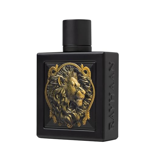 RAYHAAN Lion Eau De Parfum Spray for Men, 3.4 Ounce