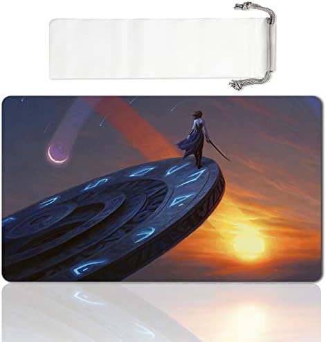 Board Game MTG Playmat Games Size 60X35 cm CCG Compatible for MTG CCG RPG Trading Card Game (MTG1-Time Walk)