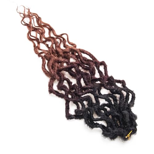 Faux Locs Crochet Hair 24Inch Goddess Locs Crochet Hair, 6Packs Crochet Locs Soft Locs Curly Ends Faux Locs Synthetic Crochet Braids Hair Extensions(OT530/350, 24'')