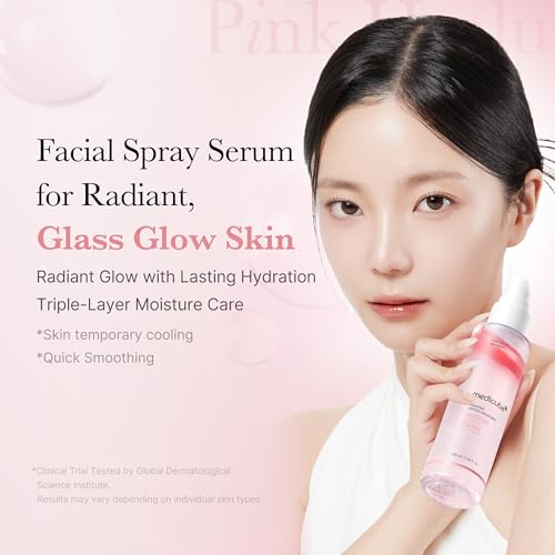 medicube PDRN Pink Peptide Spray Serum I Pink Glass Glow Serum Mist for Moisturizer, Soothing and Firming, Uneven skin tone, Rose PDRN & Peptide & Niacinamide, Korean skin care (100ml /3.38 fl. oz.)