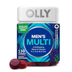 OLLY Men's Multi Gummies, Supports Overall Wellness,* Vitamins A, C, D, E, Bs & Zinc, BlackBerry Blitz Flavored, 65 Day Supply - 130 Count