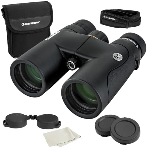 Celestron – Nature DX ED 8x42 Premium Binoculars – Extra-Low Dispersion Objective Lenses – Outdoor and Birding Binocular – Fully Multi-Coated with BaK-4 Prisms – Rubber Armored, Fogproof, Waterproof