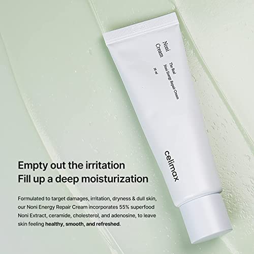 celimax The Real Noni Energy Repair Cream | with Ceramide, Moisturizing, Soothing, Hydrating, Anti Aging, Brightening, For Wrinkle & Fine Line, For Sensitive Dry Oily Skin, 50ml
