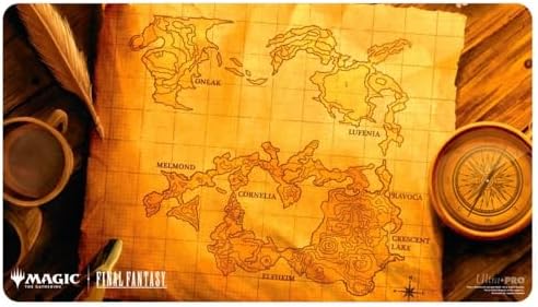 Ultra PRO - Final Fantasy x Universes Beyond World Map Playmat for Magic: The Gathering | Card Game Playmat, Final Fantasy Collectibles, Desk Mat Mousepad