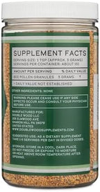 Bee Pollen Supplement - 1lb (16 OZ) of Raw Bee Pollen Granules (151 Servings of 3 Grams Each with Scoop) Superfood High in Vitamins, Minerals, and Protein by Double Wood