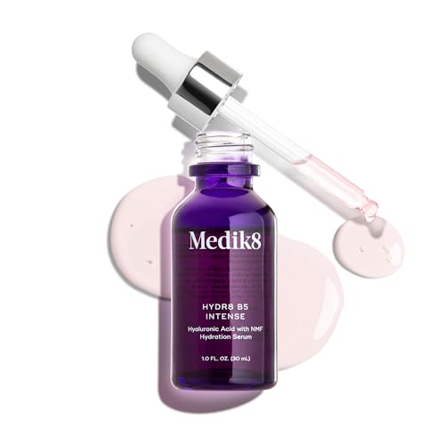 Medik8 Hydr8 B5 Intense - Hyaluronic Acid Serum - Moisturizing, Brightening Antioxidant Serum for Face - Smooths Fine Lines and Wrinkles - 1.0 oz