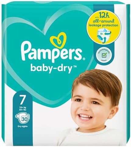 Pampers Baby-Dry Size 7, Pack of 30