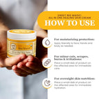 Sweet Bee Naturals - All-in-One Skin Balm & Ointment for Face & Body, Multipurpose Moisturizer for Dry Skin, Burns, & Irritation, Bee Magic Skin Care Essentials -1 Jar (4oz)