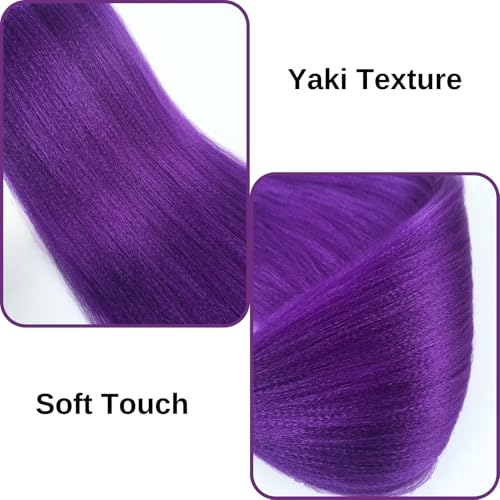 Purple Boho Hair for Braiding Hypoallergenic Boho Braiding Hair Knotless Braids for Black Women