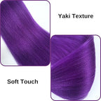 Purple Boho Hair for Braiding Hypoallergenic Boho Braiding Hair Knotless Braids for Black Women