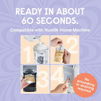 Numilk Pouches 4-Pack - Matcha Oat Latte - Creamy Plant-Based Milk in Seconds - Easy-to-Use with the Numilk Nut Milk Maker Machine - Dairy Free Milk Beverage - One Pouch Makes 32oz