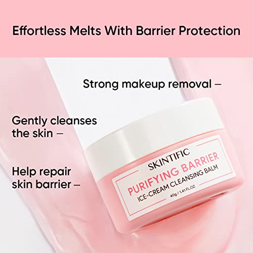 Purifying Barrier Ice Cream Cleansing Balm 40g | Makeup Remover Cosmetic Cleanser Waterproof Makeup Remover