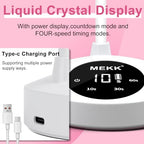 MEKK Gooseneck UV Nail Lamp 30W UV Light for Nails with Sensor Mini UV Light for Gel Nails Polish Cordless UV Nail Lamp Flash Cure Gel Nail Lamp with Three Timers UV Nail Light for Gel X Lamp