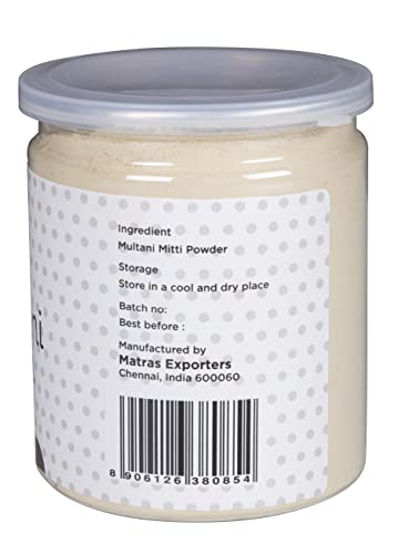 Multani Mitti Powder | Fullers Earth Clay | 100% Natural Indian Clay | Skin Tightening Face Pack, Detox Bath & Soap Making | 10 oz (283 grams) | By Yogi's Gift®