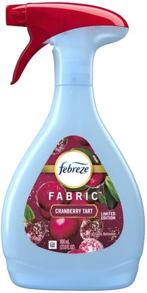Febreze Fabric Cranberry Tart- Limited Edition - Fabric Refresher, 27 Fl Oz (Pack of 1), Red