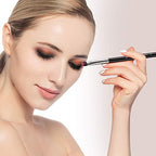 Curved Smudge Eyeshadow Brush, EIGSHOW Small Round Top Blending Eye Shadow with Synthetic Bristles for Smokey Cat Eye Makeup (E832)