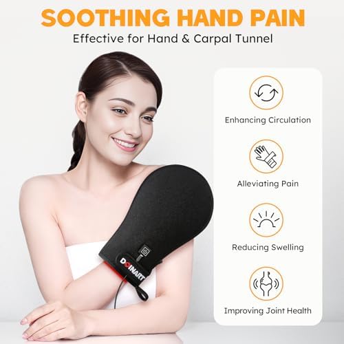 Red Light Therapy Device for Hands, Near Infrared Light Therapy Glove, for Hand Stiffness - Red Light Therapy at Home.