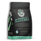 Bones Coffee Company Mint Invaders Flavored Coffee Beans, Whole Bean Coffee Medium Roast Low Acid, Mint Chocolate Chip Flavor (12 oz)